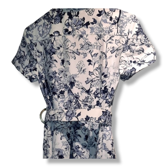 Charter Club Button Up Floral Shirt Dress - Picture 3 of 5